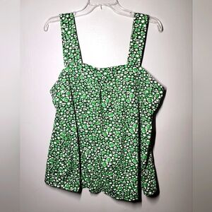 Cato Green Patterned Women's Top plus Sportwear 18/20